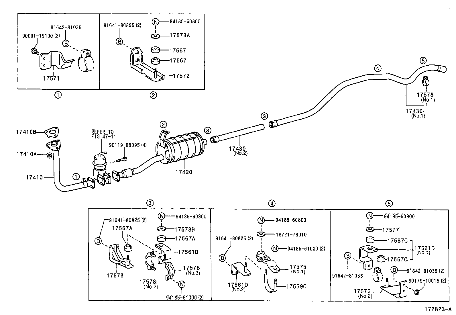 17405-78230 PIPE ASSY, EXHAUST, TAIL product image