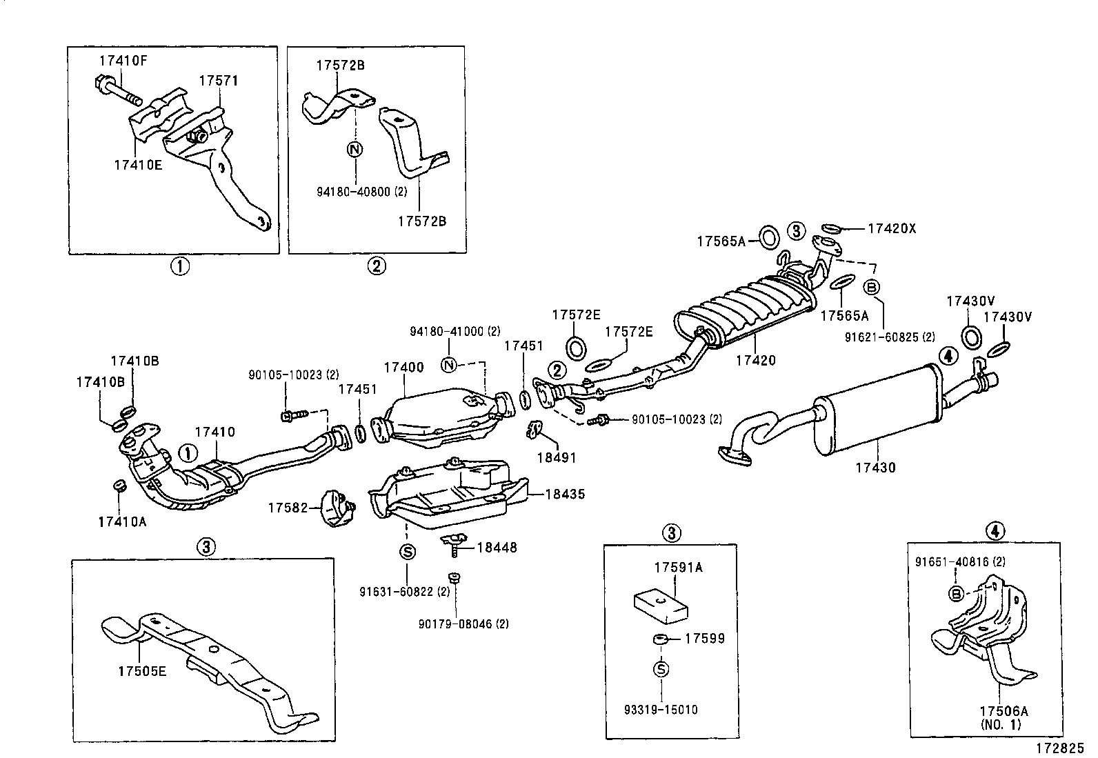 17430-70291 PIPE ASSY, EXHAUST, TAIL product image