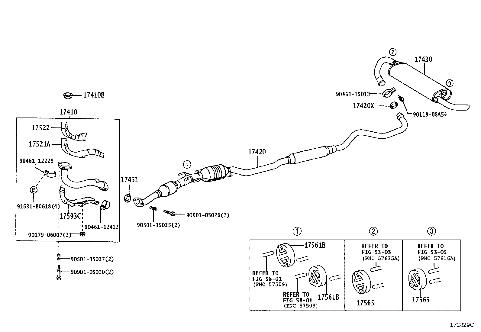 17430-22410 PIPE ASSY, EXHAUST, TAIL product image