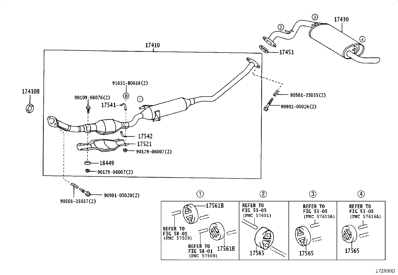 17430-22410 PIPE ASSY, EXHAUST, TAIL product image