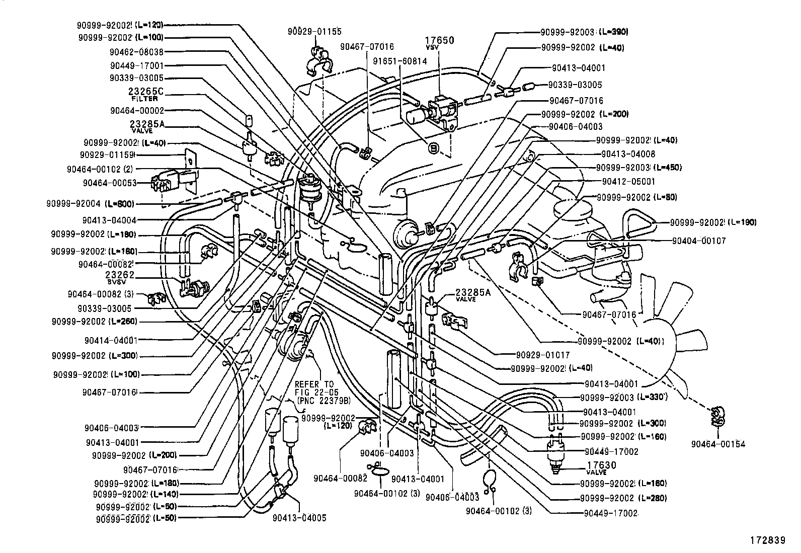 17303-61030 PIPE SUB-ASSY, AIR, NO.1 product image