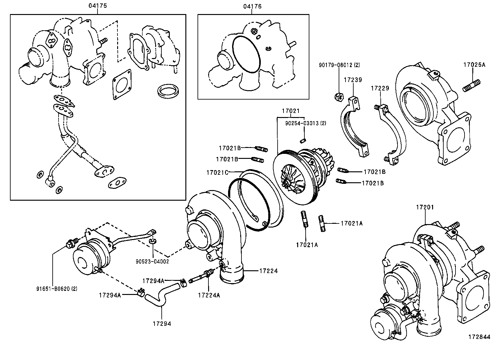 04175-70020 GASKET KIT, TURBOCHARGER product image