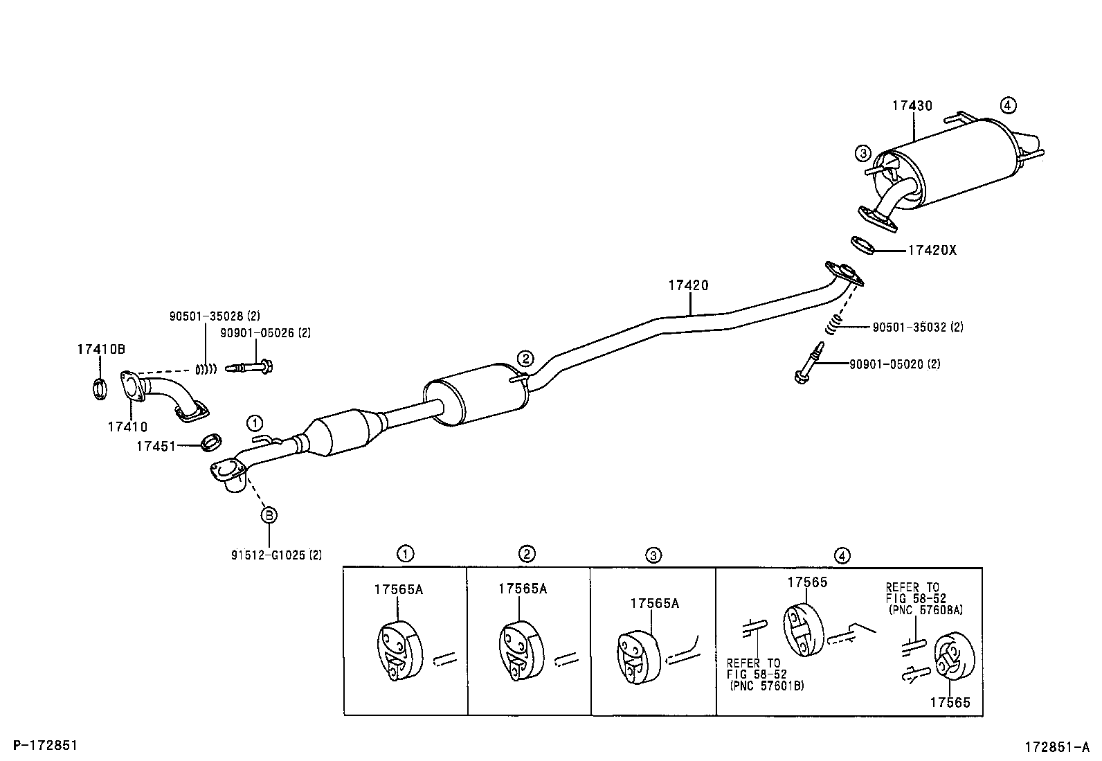 17405-28011 PIPE ASSY, EXHAUST, TAIL product image