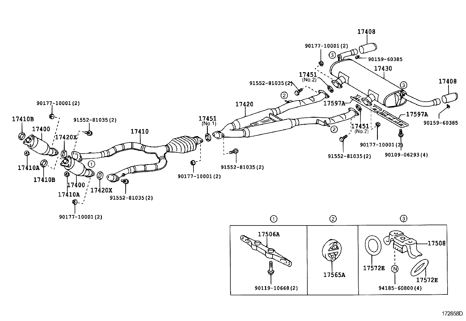 17430-50300 PIPE ASSY, EXHAUST, TAIL product image