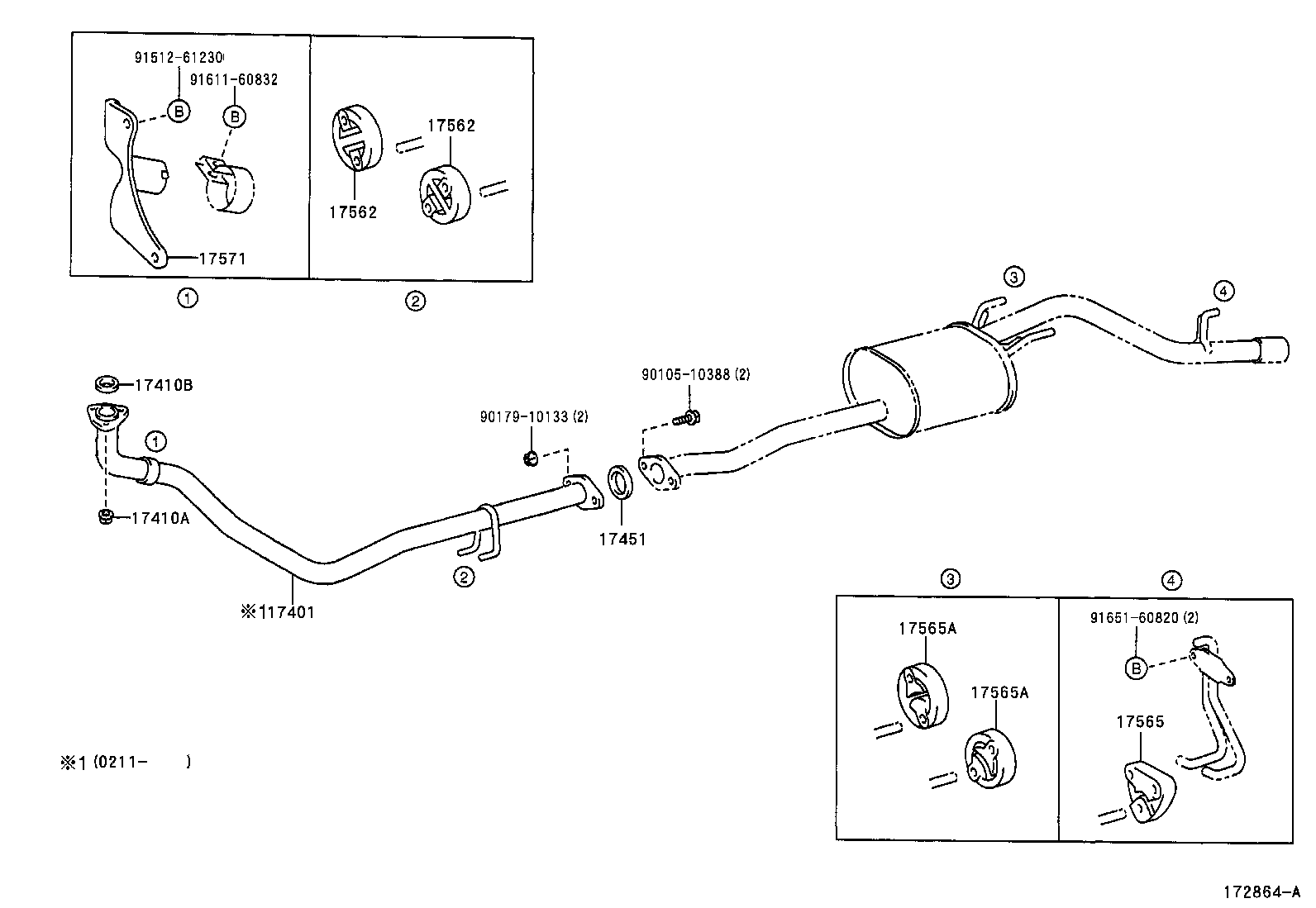 17430-3D201 PIPE ASSY, EXHAUST, TAIL product image