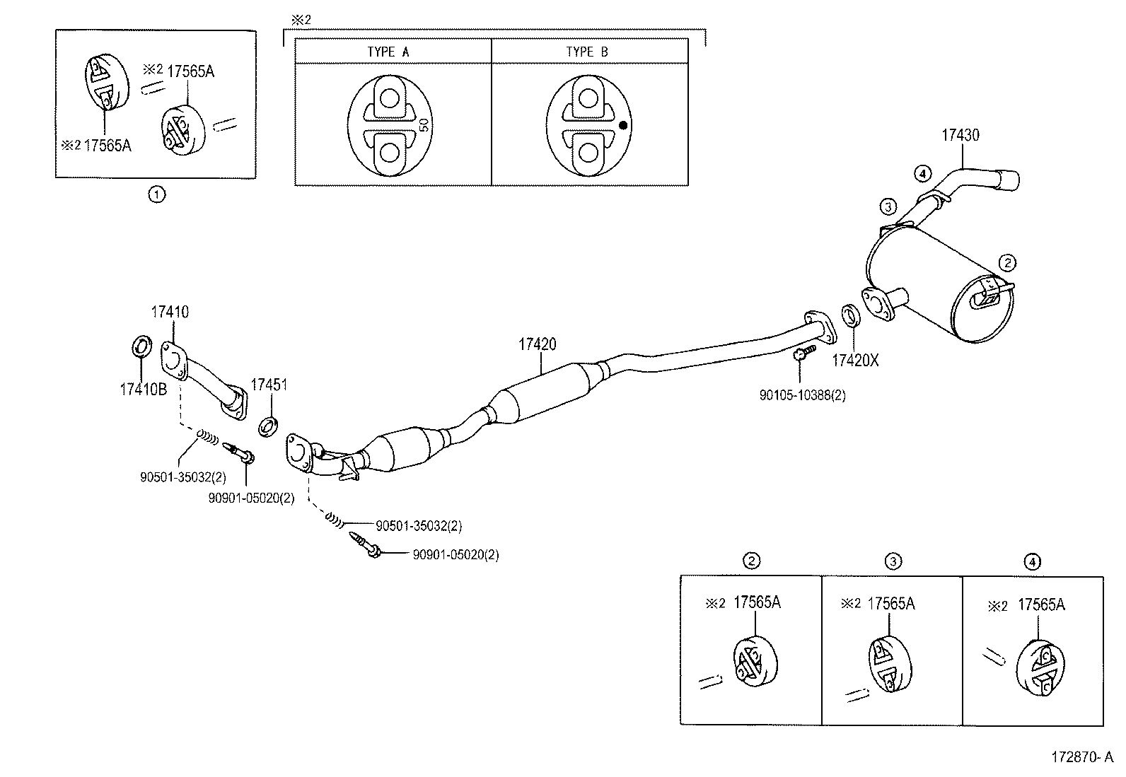 17430-28590 PIPE ASSY, EXHAUST, TAIL product image