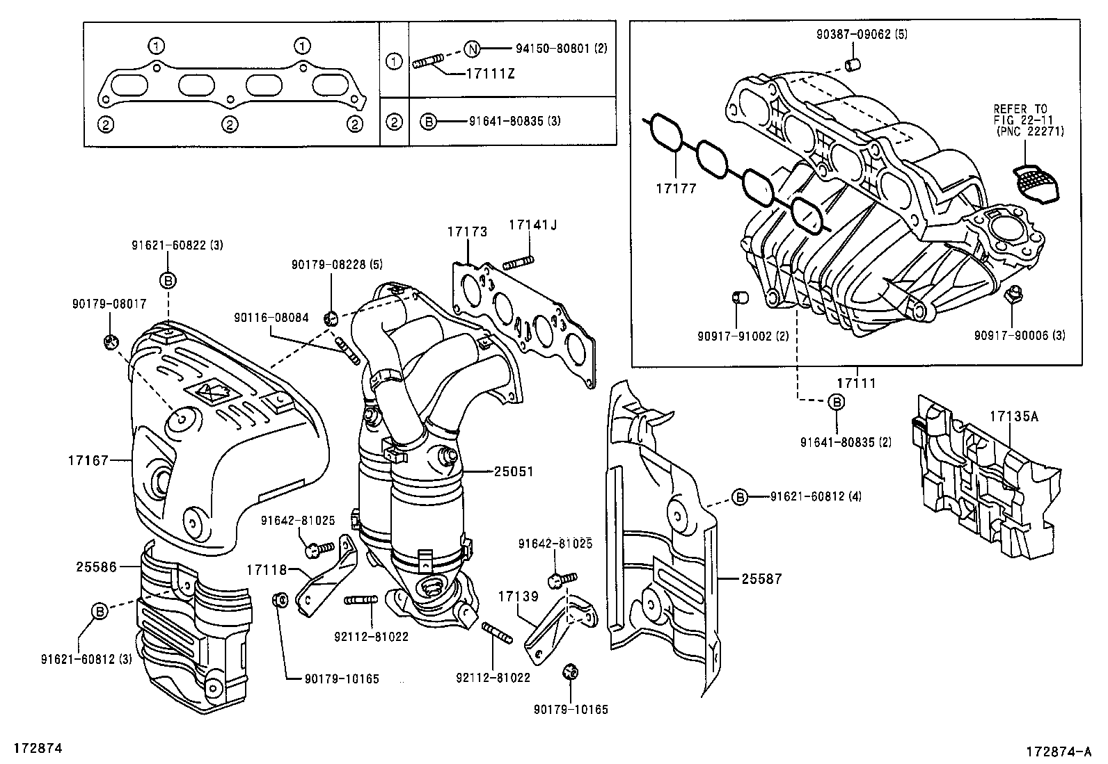 17118-27040 STAY, MANIFOLD product image