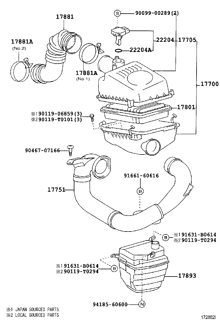 17700-0D130 CLEANER ASSY, AIR product image