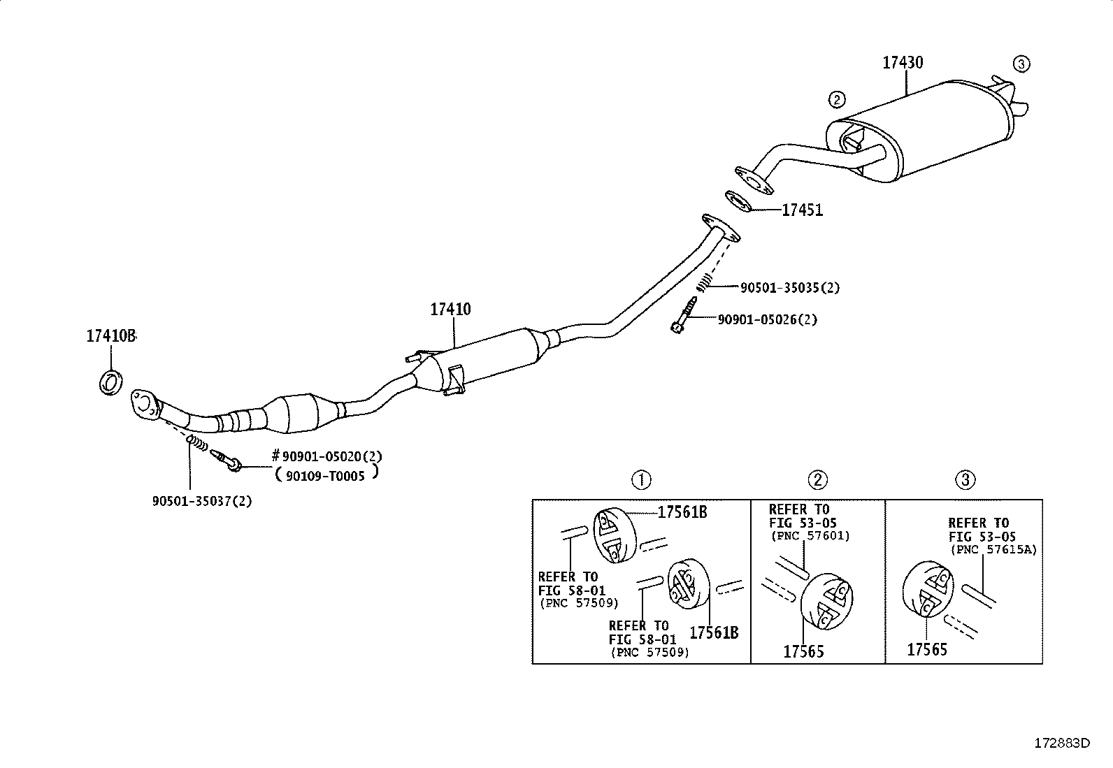 17430-0D270 PIPE ASSY, EXHAUST, TAIL product image