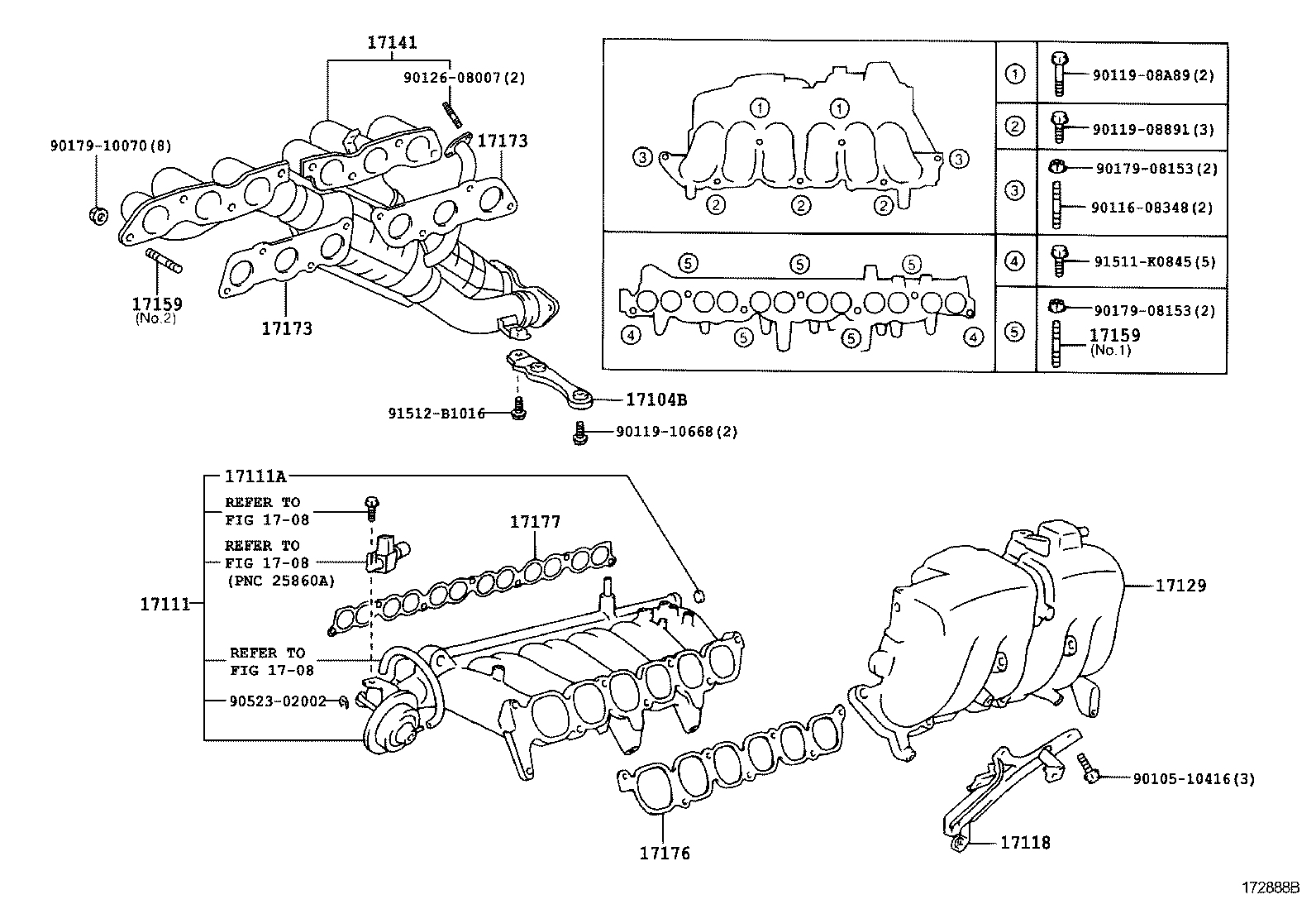 17101-46011 MANIFOLD, INTAKE product image