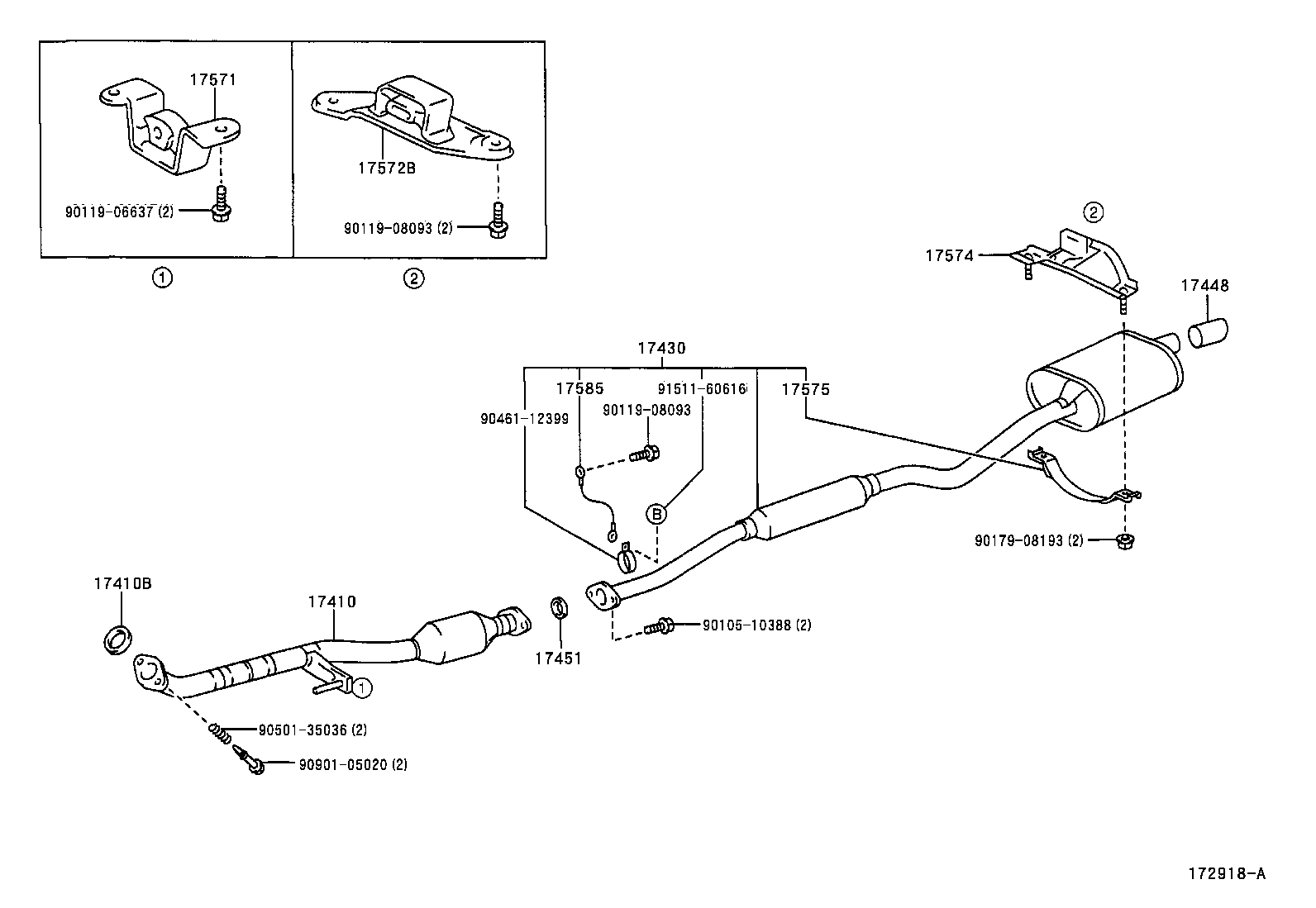 17430-28310 PIPE ASSY, EXHAUST, TAIL product image