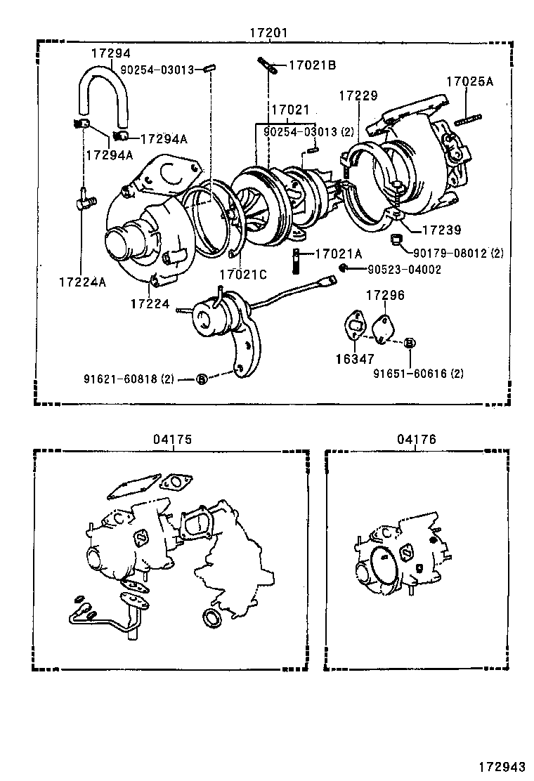 15407-11020 PIPE SUB-ASSY, TURBO OIL INLET product image