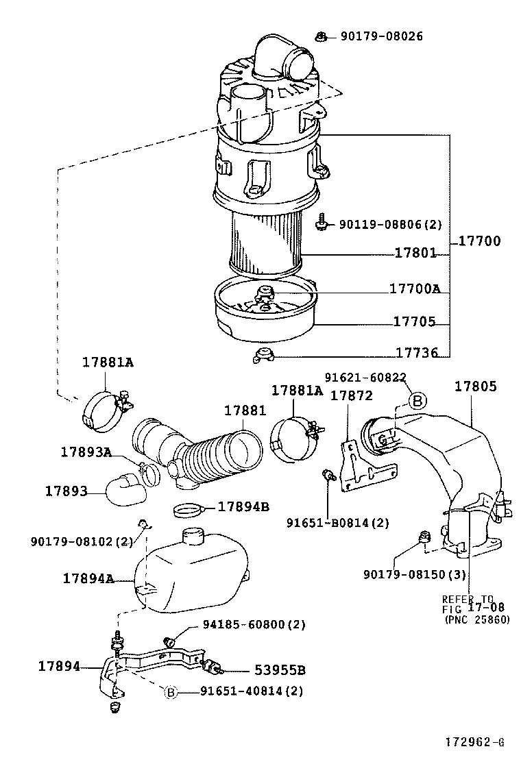 17700-54632 CLEANER ASSY, AIR product image