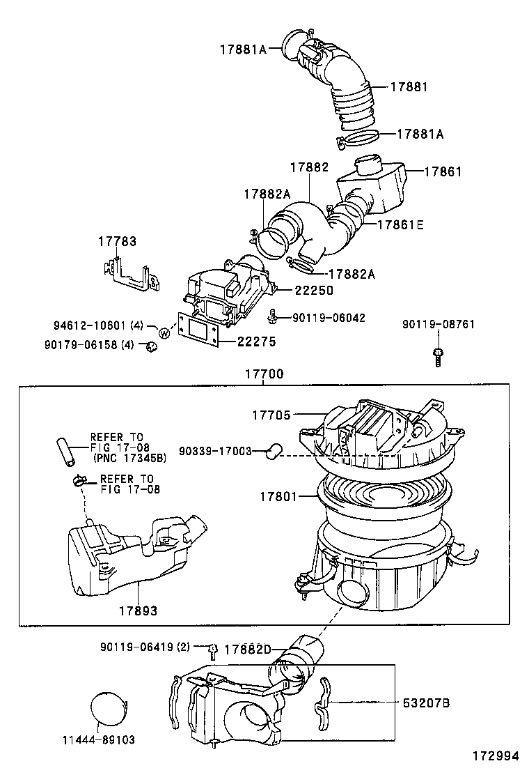 17700-67210 CLEANER ASSY, AIR product image