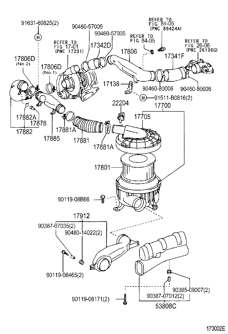 17138-54010 STAY, INTAKE PIPE OR HOSE product image