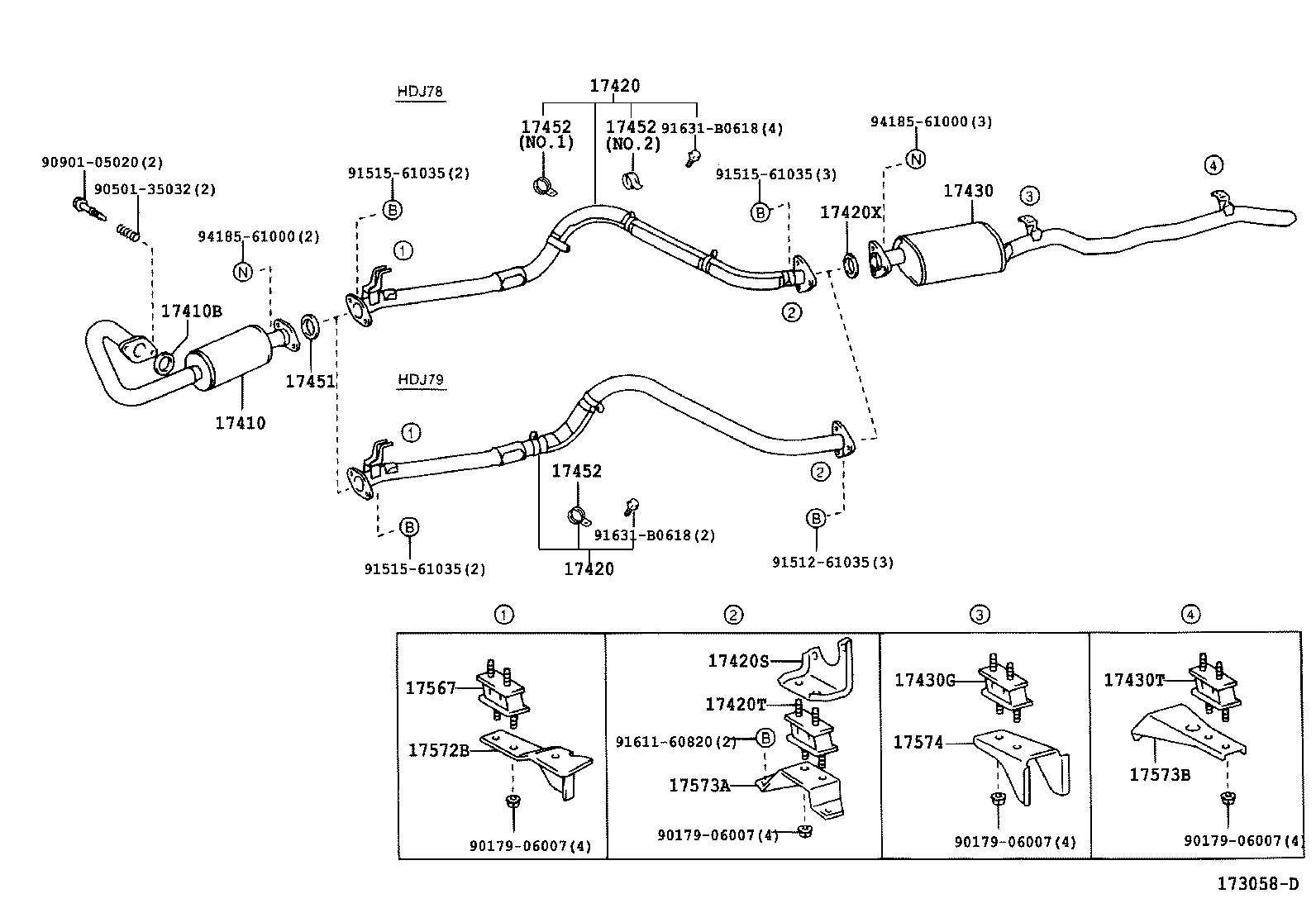 17405-35142 PIPE ASSY, EXHAUST, TAIL product image