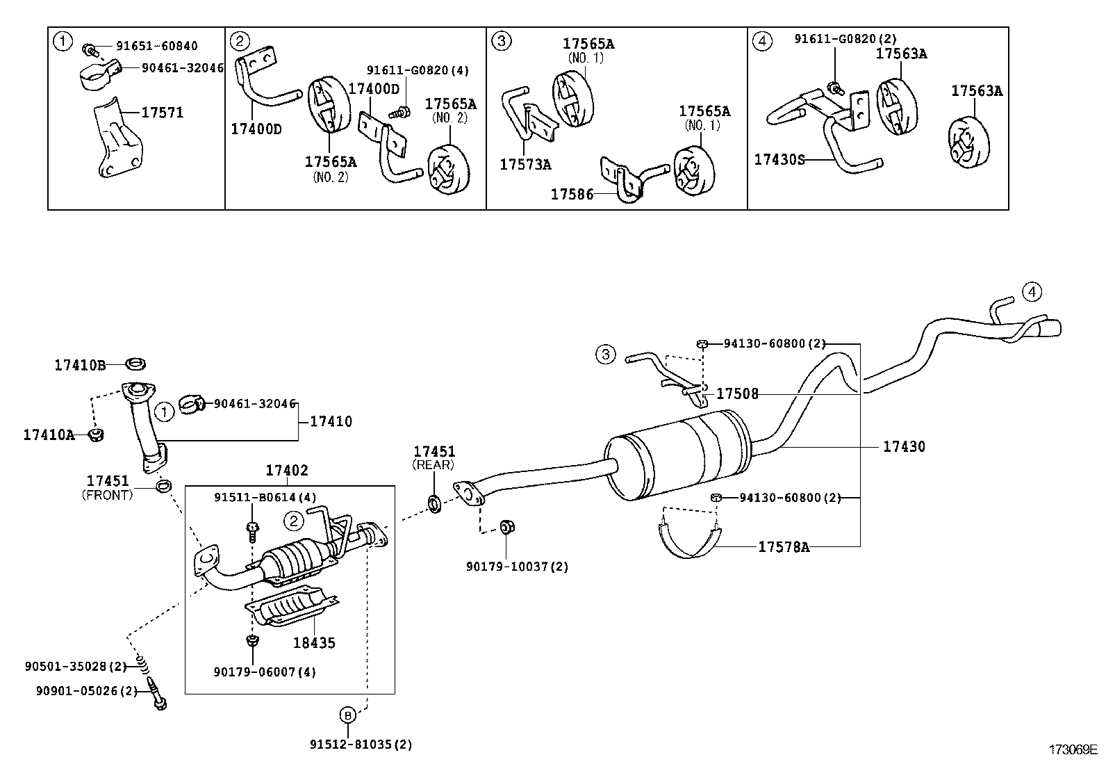 17430-5D151 PIPE ASSY, EXHAUST, TAIL product image