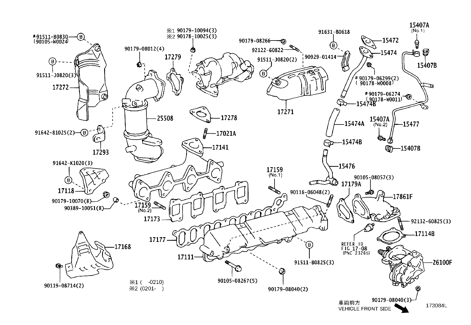 17104-0D121 MANIFOLD, EXHAUST product image