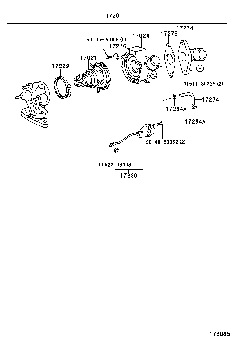 17118-0G010 STAY, MANIFOLD product image