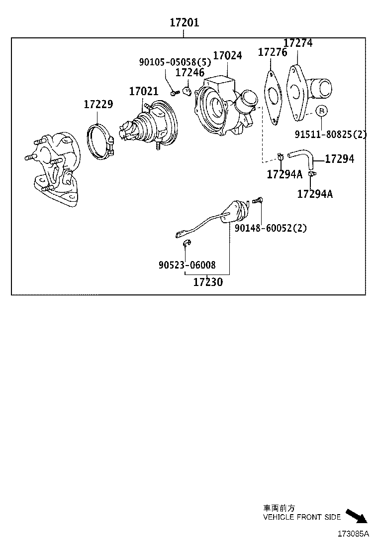 17104-0D121 MANIFOLD, EXHAUST product image