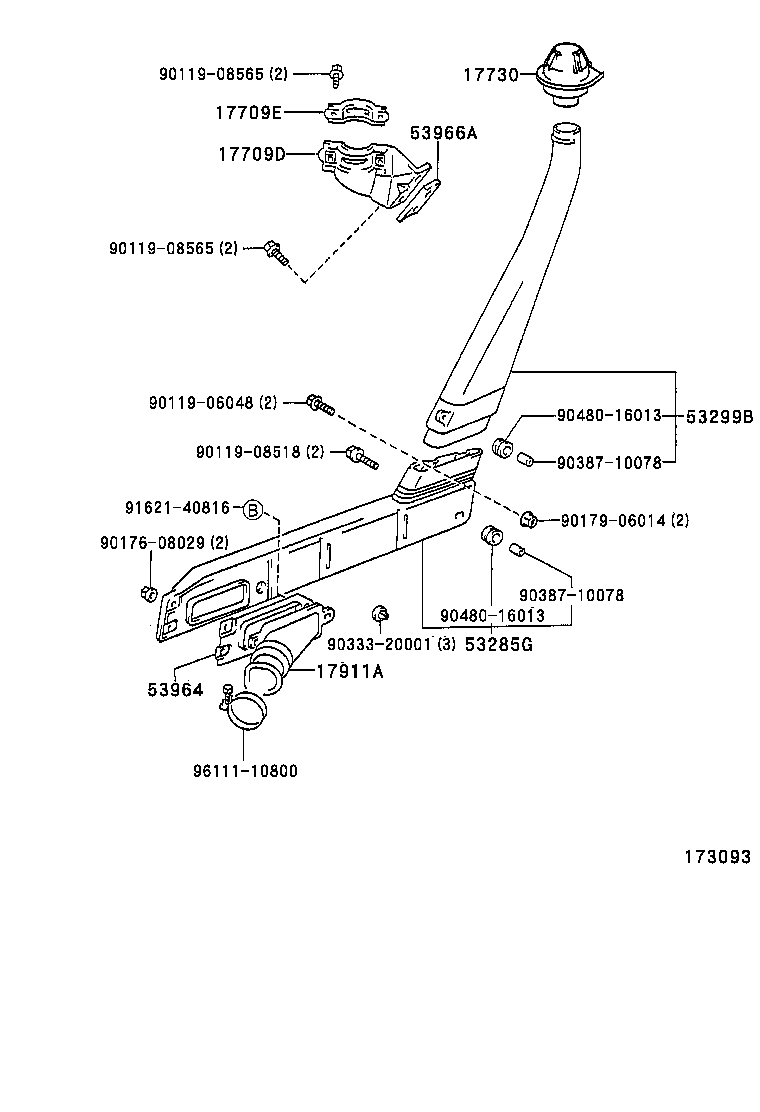 17700-17280 CLEANER ASSY, AIR product image