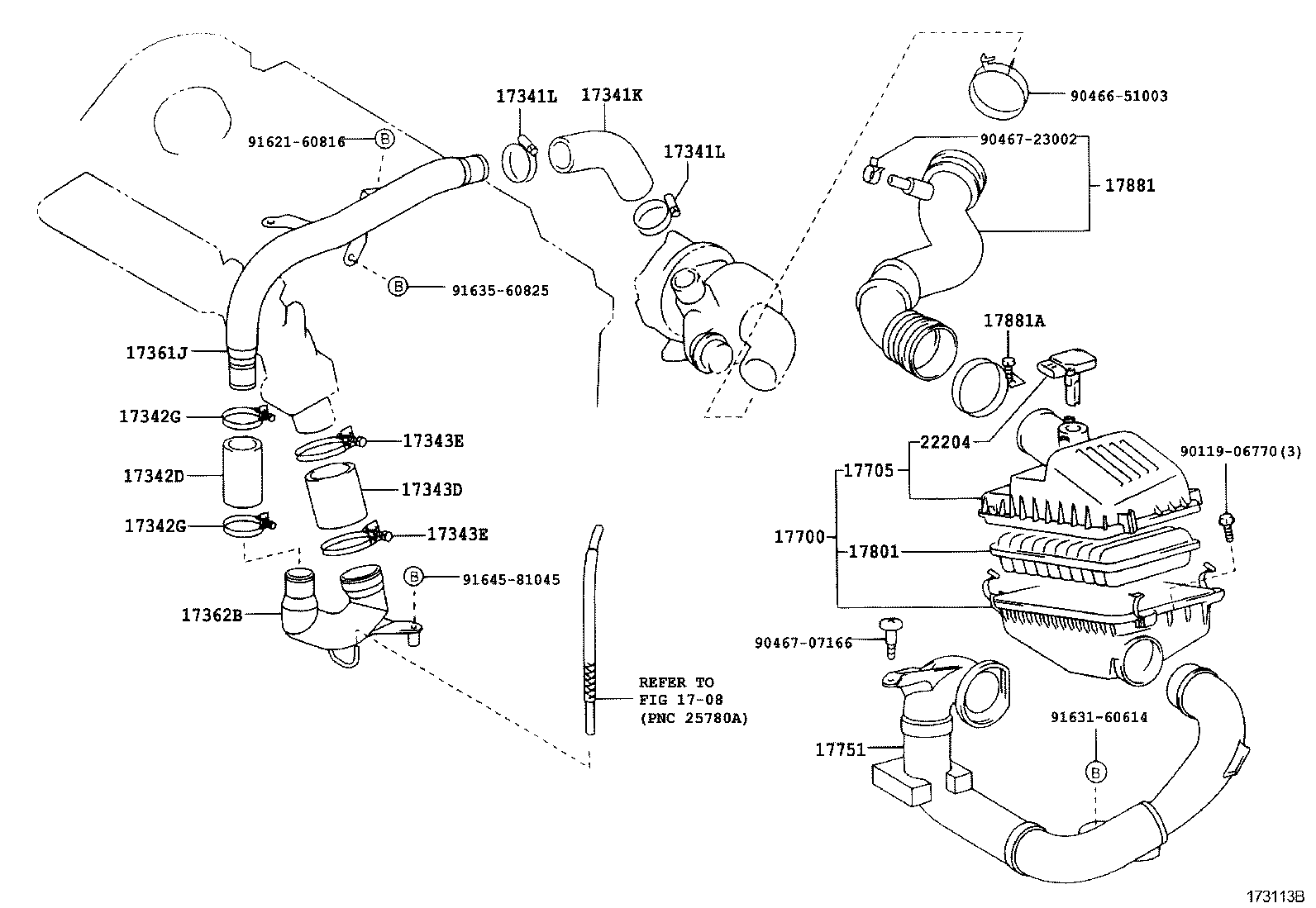 17893-64080 RESONATOR, INTAKE AIR product image