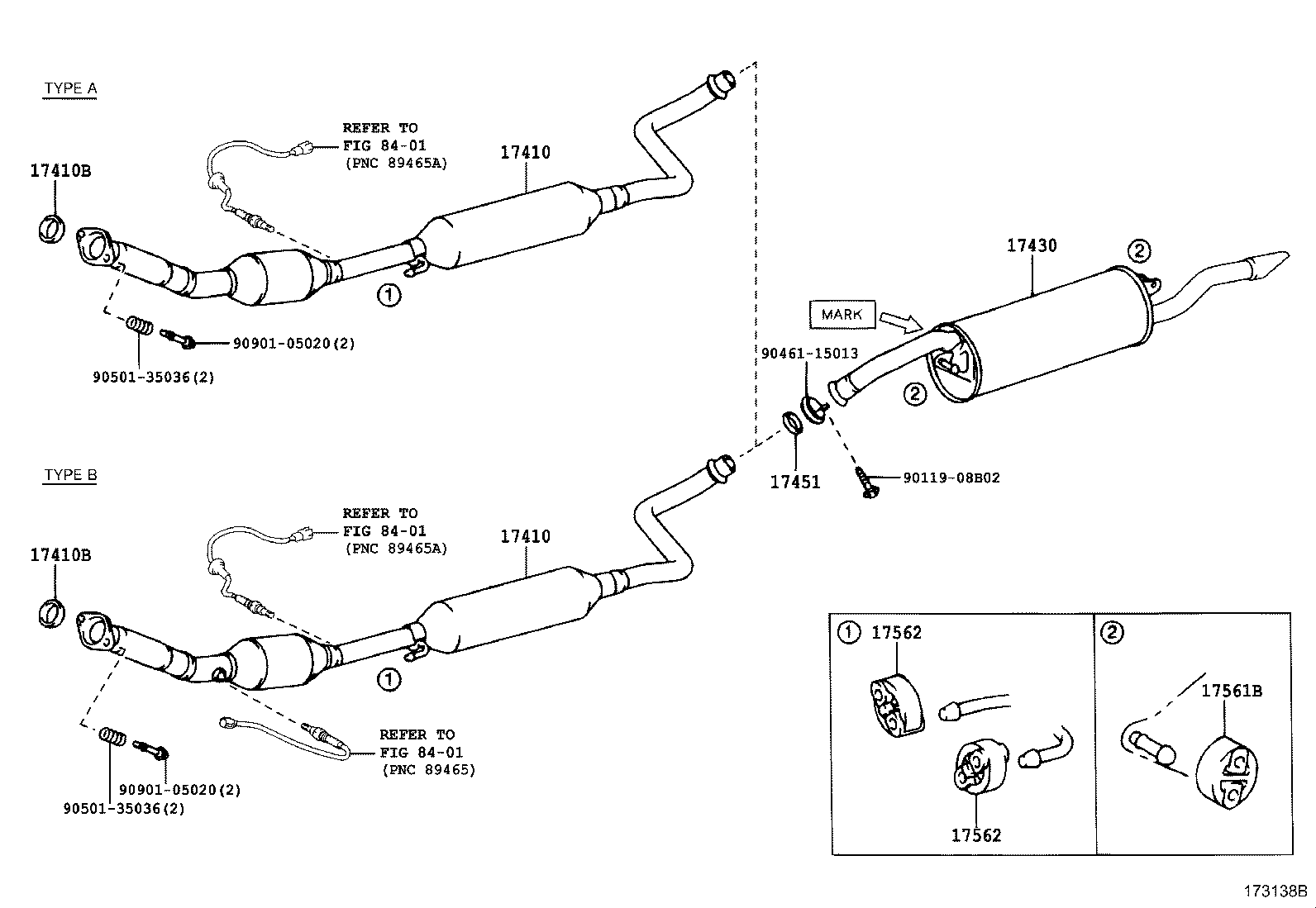 17430-21040 PIPE ASSY, EXHAUST, TAIL product image