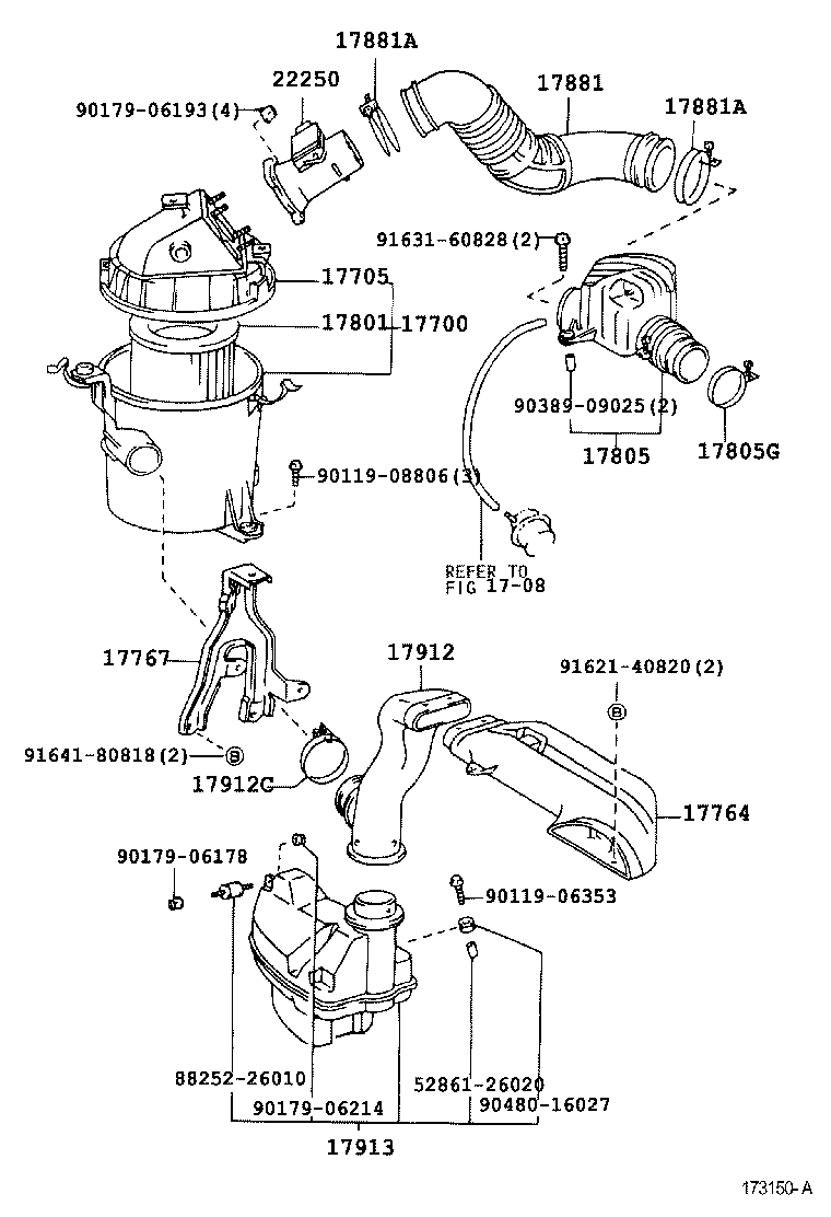 17700-75110 CLEANER ASSY, AIR product image