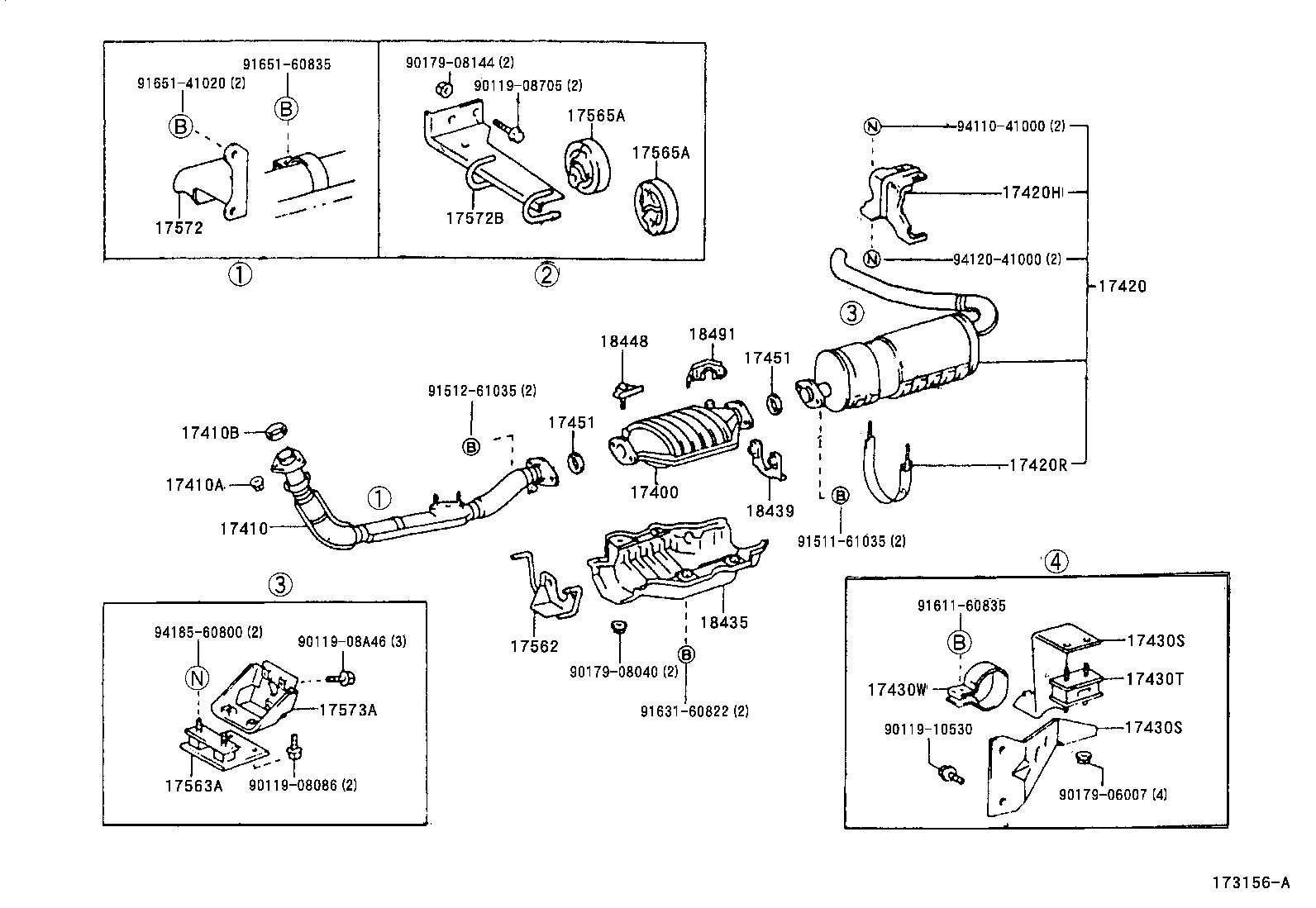 17405-58450 PIPE ASSY, EXHAUST, TAIL product image