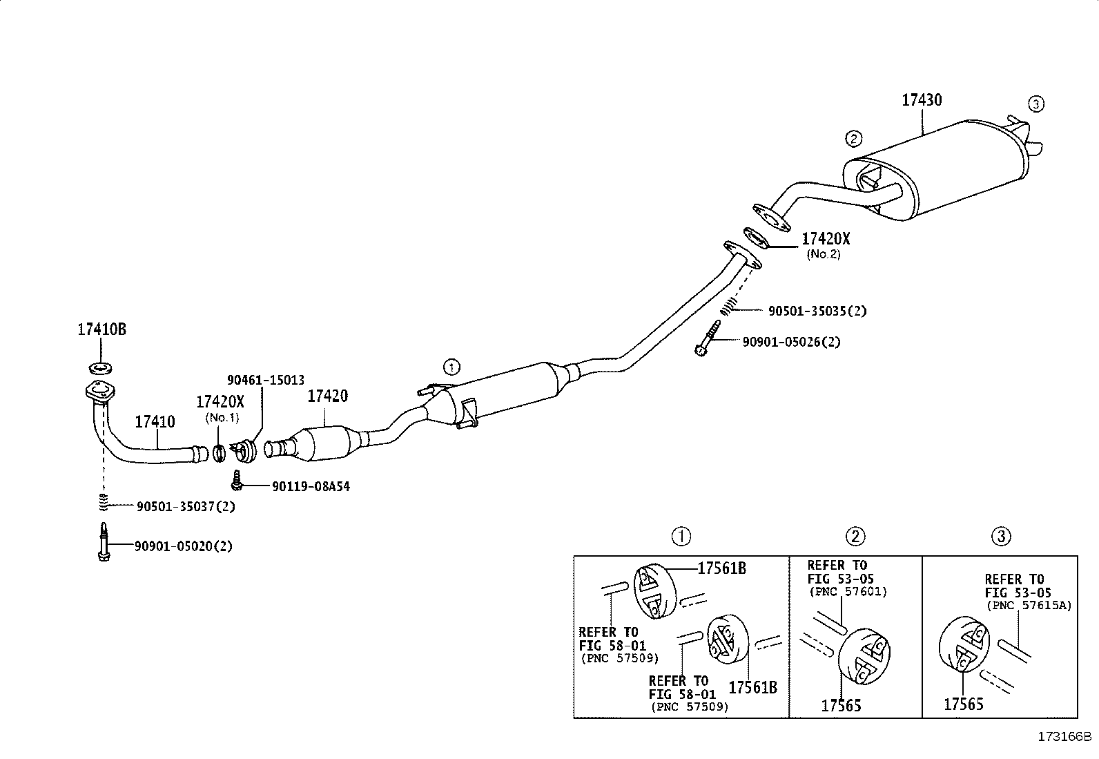 17430-21431 PIPE ASSY, EXHAUST, TAIL product image