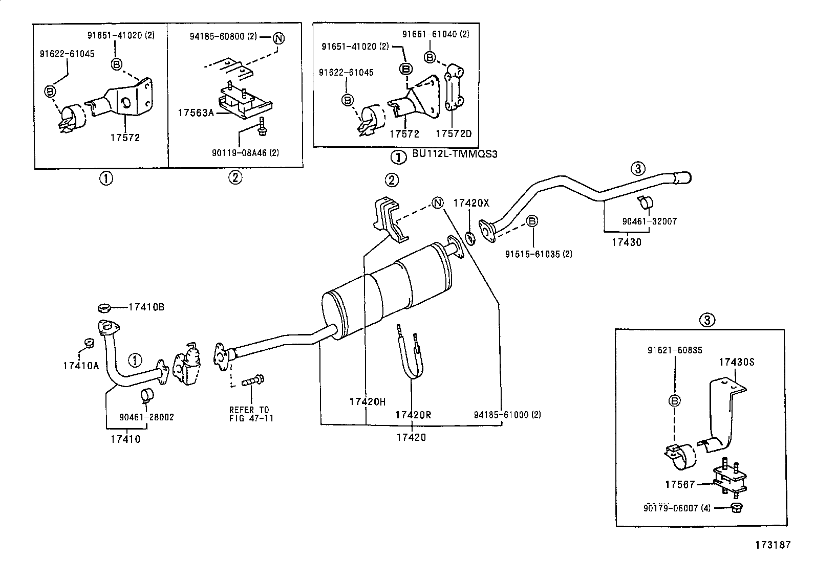17430-58801 PIPE ASSY, EXHAUST, TAIL product image