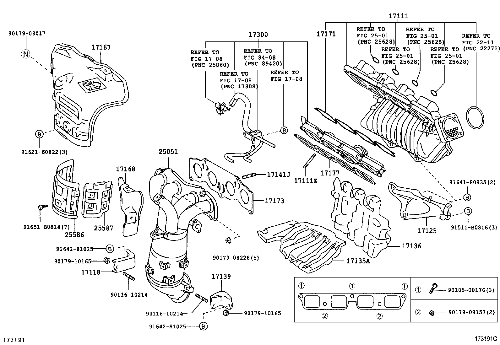 25586-28060 INSULATOR, MANIFOLD CONVERTER, NO.1 product image