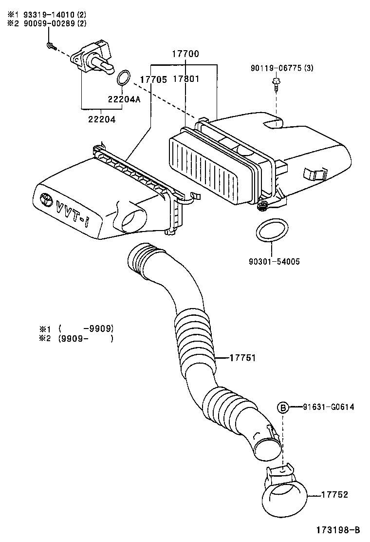 22204-0C020 METER SUB-ASSY, INTAKE AIR FLOW product image