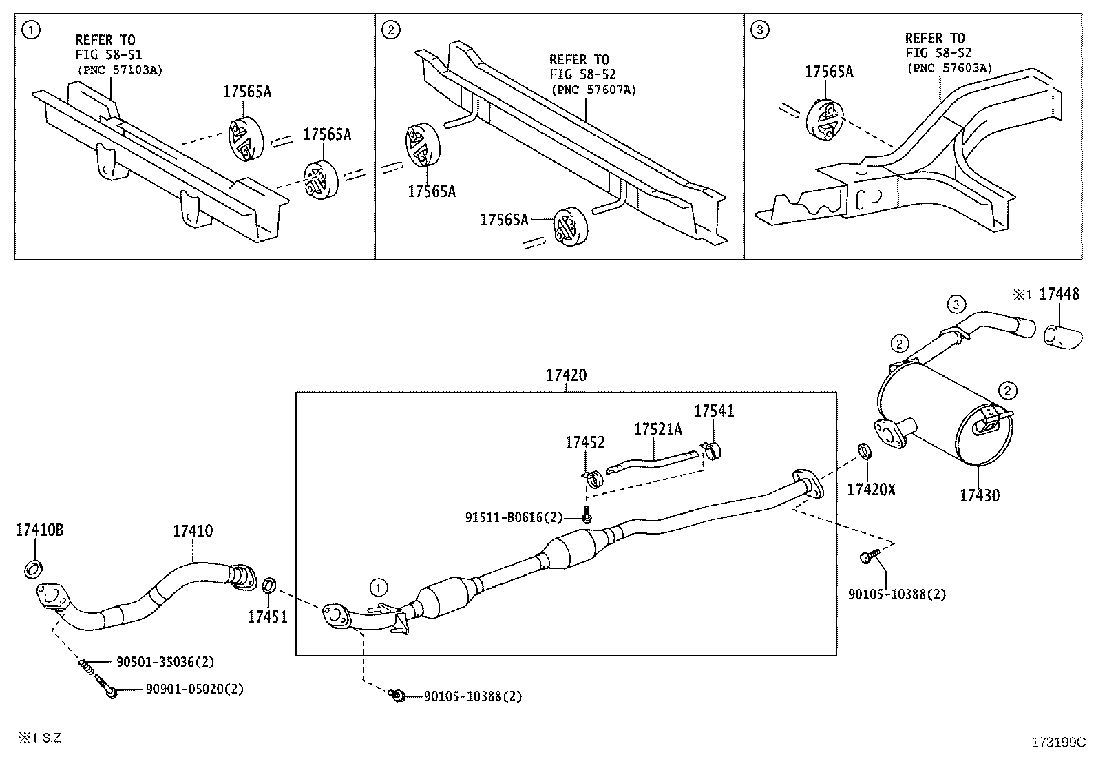 17430-28261 PIPE ASSY, EXHAUST, TAIL product image