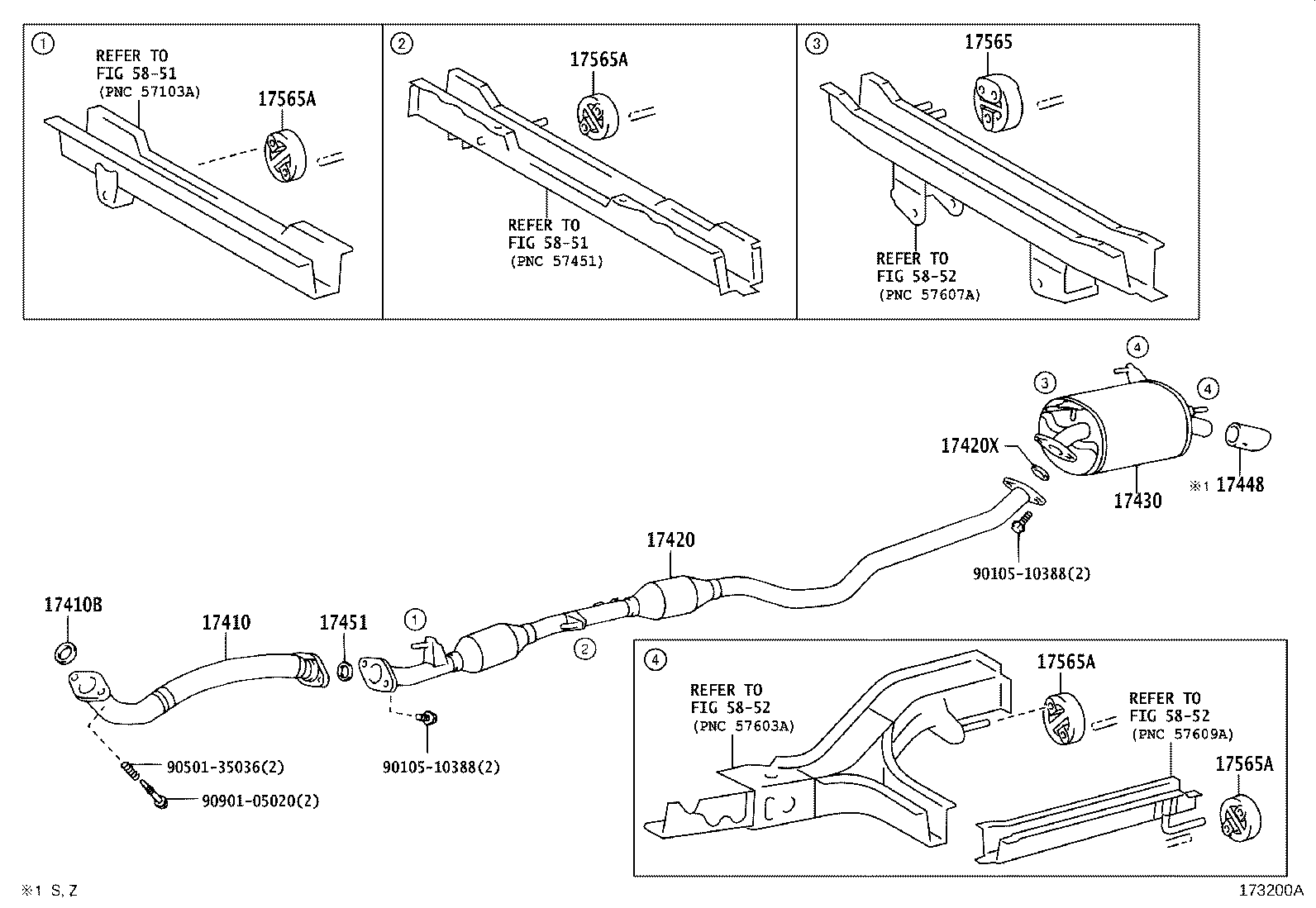 17430-28261 PIPE ASSY, EXHAUST, TAIL product image