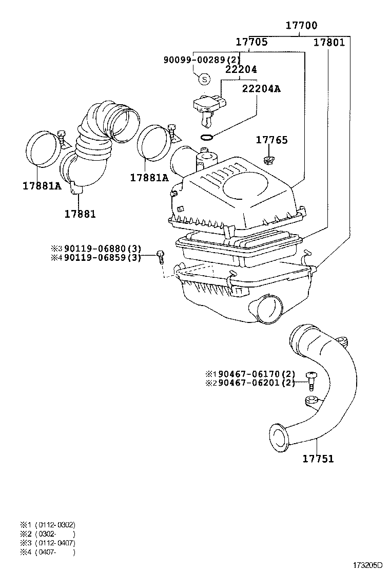 17700-28110 CLEANER ASSY, AIR product image