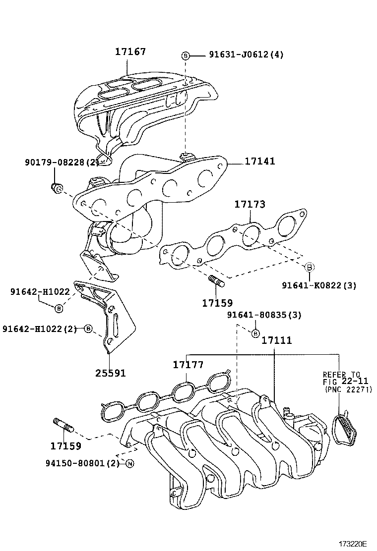 17120-21010 MANIFOLD, INTAKE product image