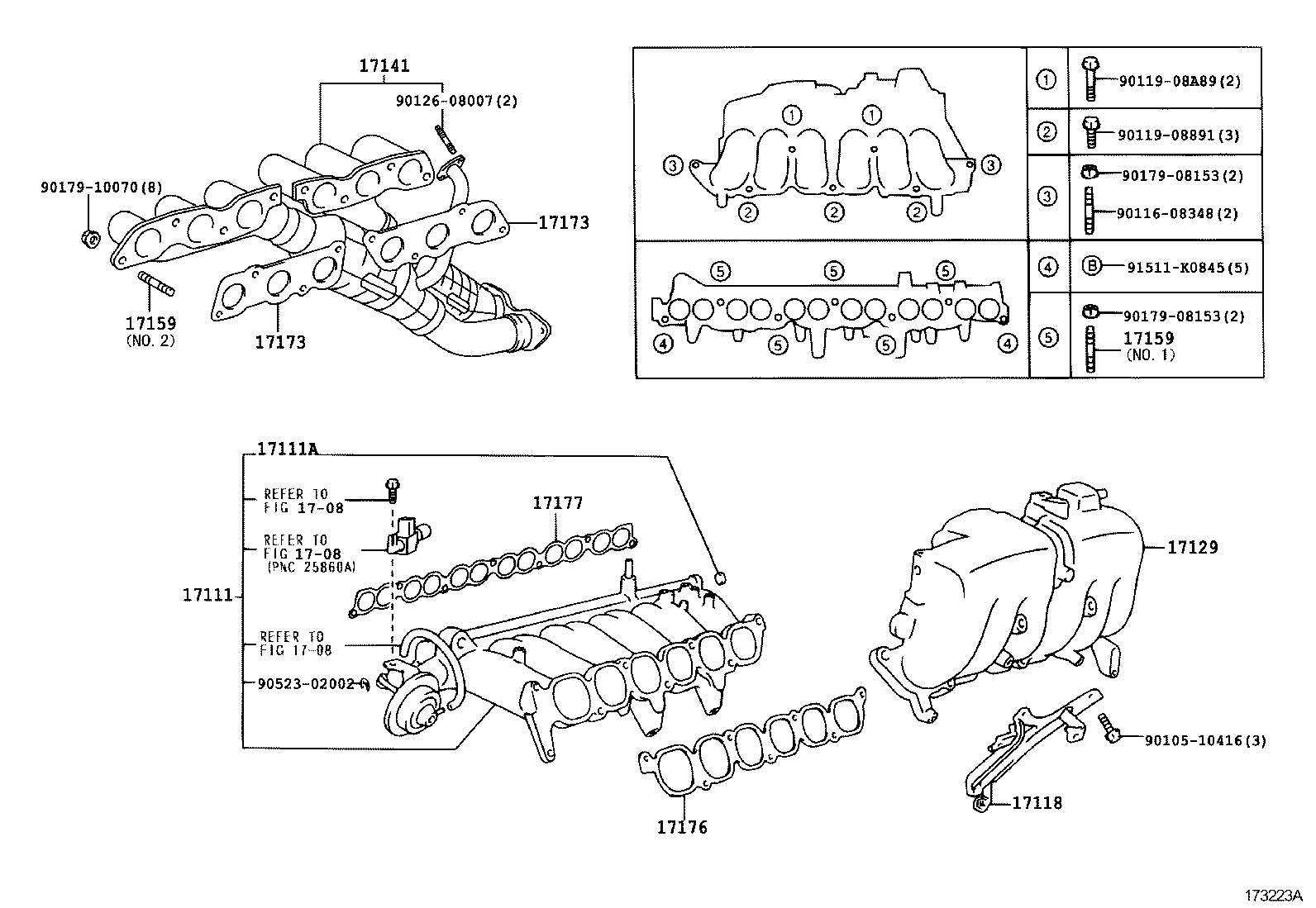 17118-46020 STAY, MANIFOLD product image