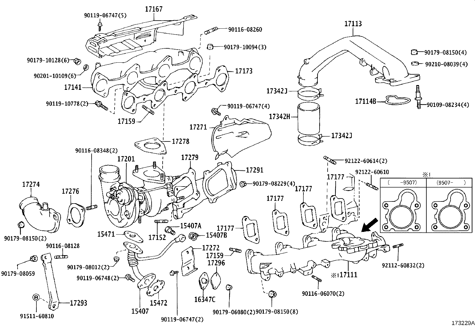 90116-08219 BOLT, STUD(FOR MANIFOLD TO CARBURETOR) product image