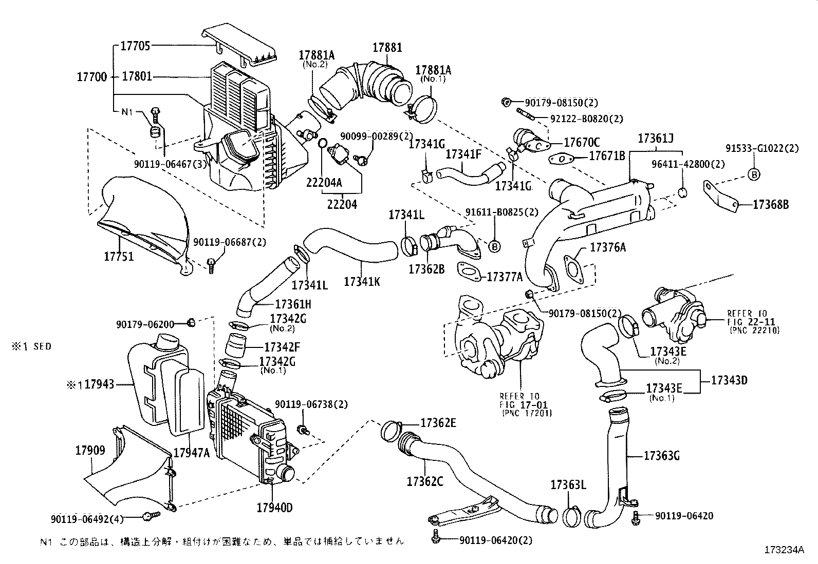 17700-46480 CLEANER ASSY, AIR product image
