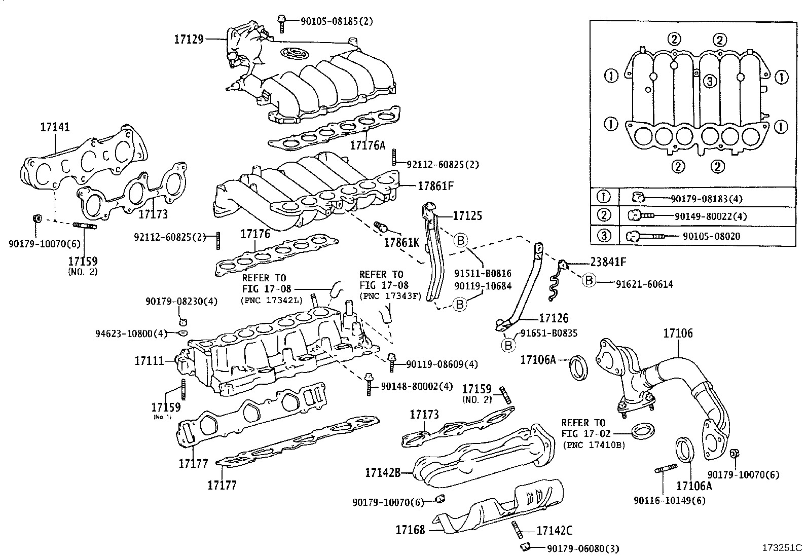 17101-75030 MANIFOLD, INTAKE product image