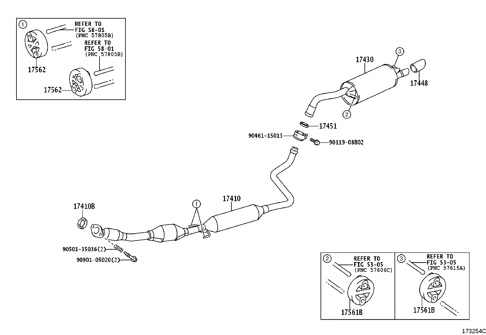 17430-21590 PIPE ASSY, EXHAUST, TAIL product image