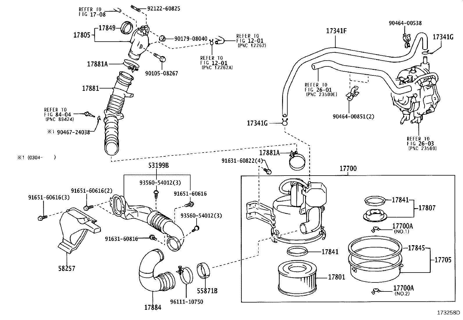 17700-58660 CLEANER ASSY, AIR product image