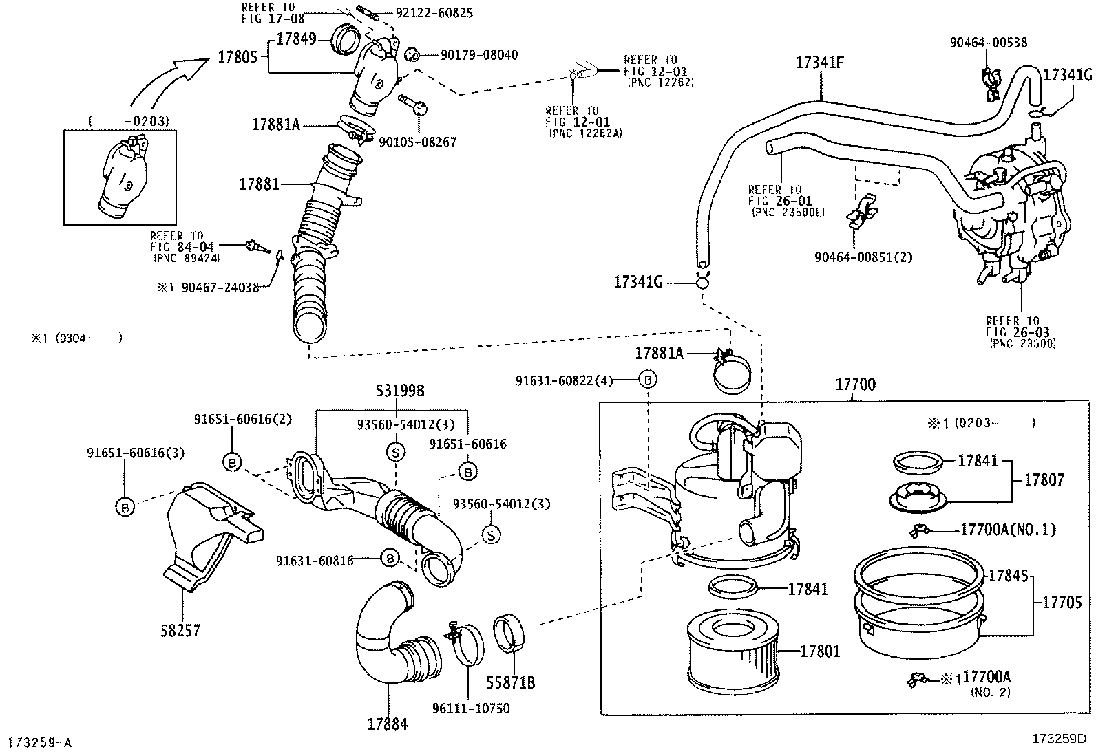 17030-78482 HOSE, AIR, NO.2 product image