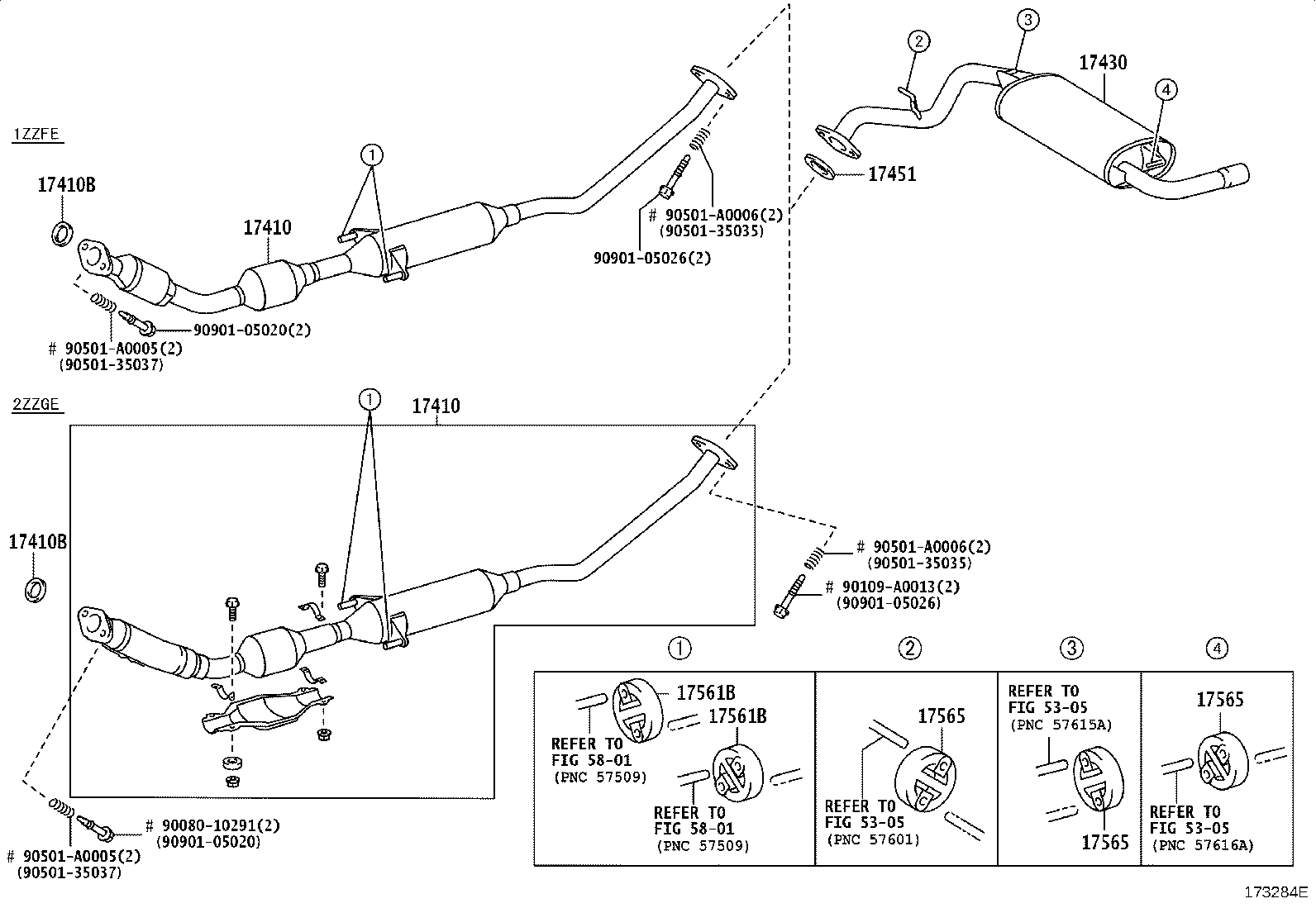 17451-0D070 GASKET, EXHAUST PIPE product image