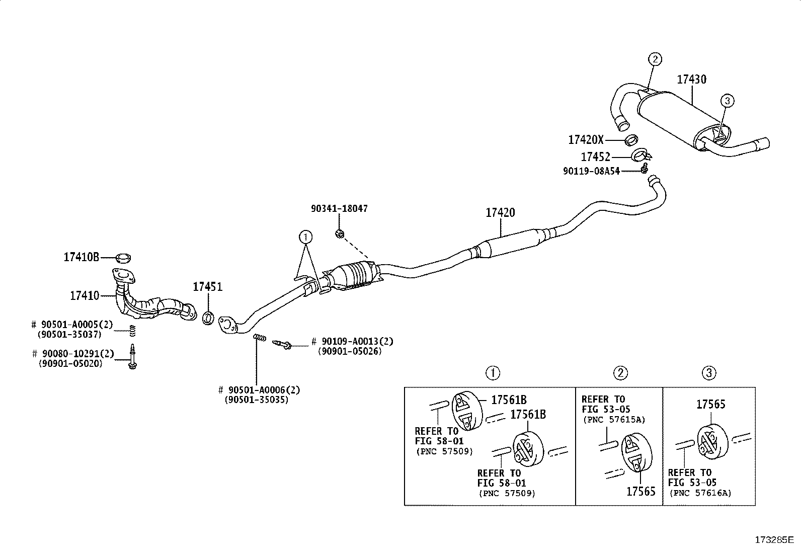 17451-0D070 GASKET, EXHAUST PIPE product image