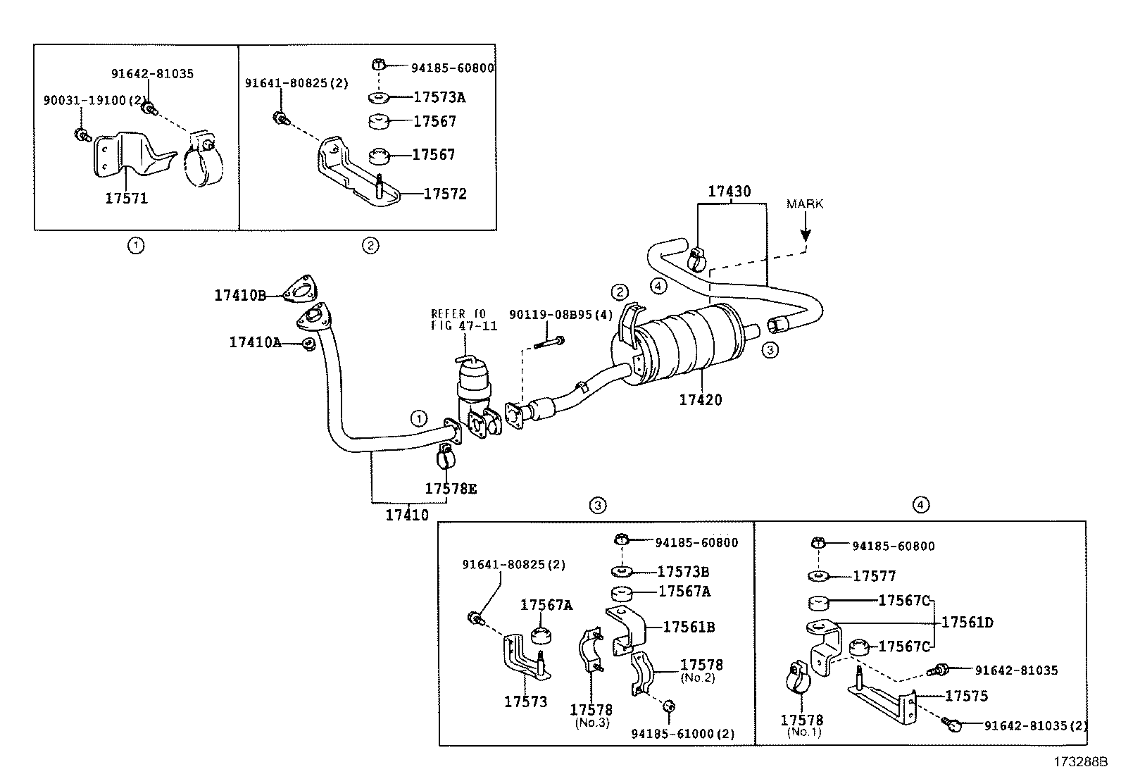 17405-78230 PIPE ASSY, EXHAUST, TAIL product image
