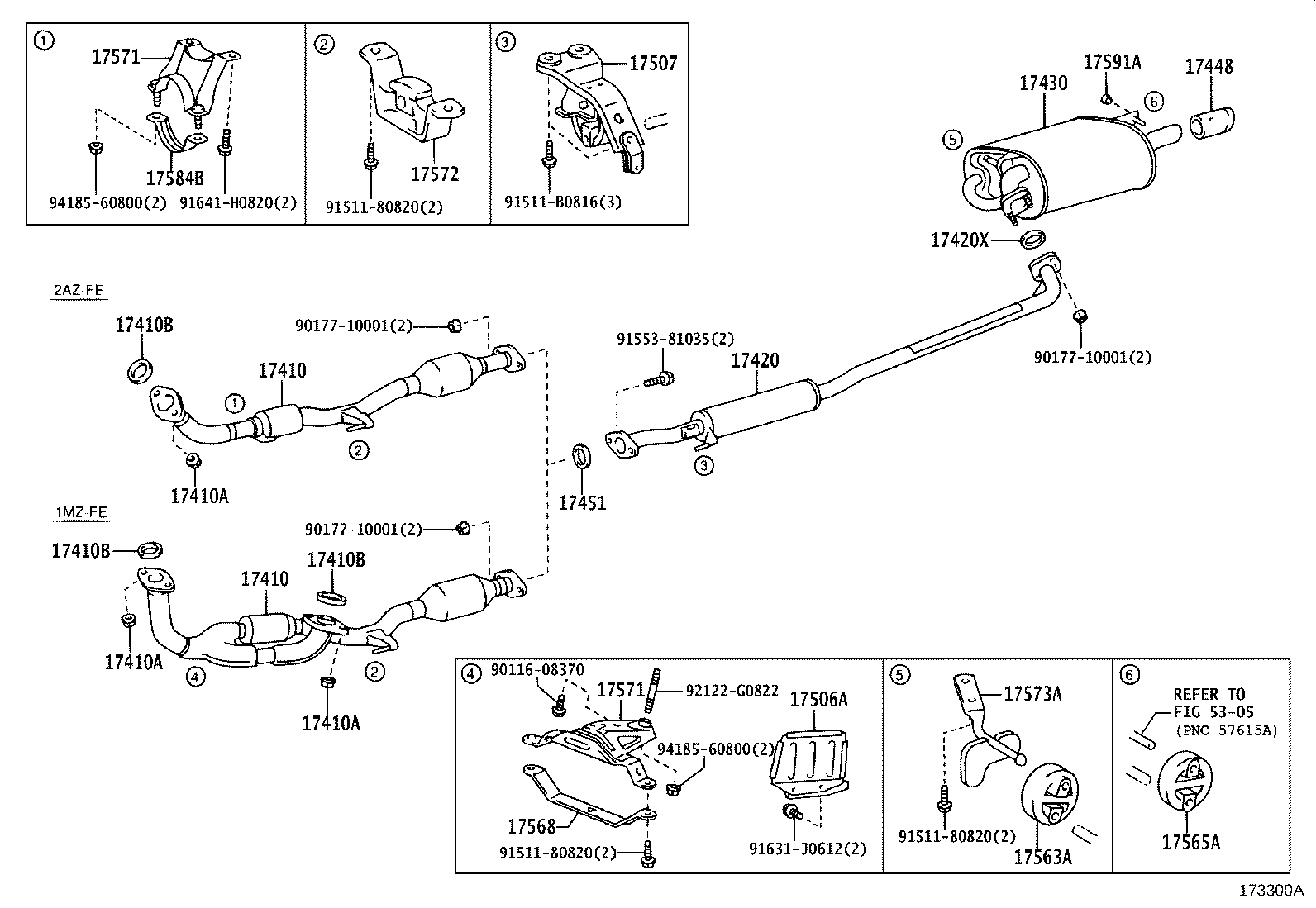 17430-0H090 PIPE ASSY, EXHAUST, TAIL product image