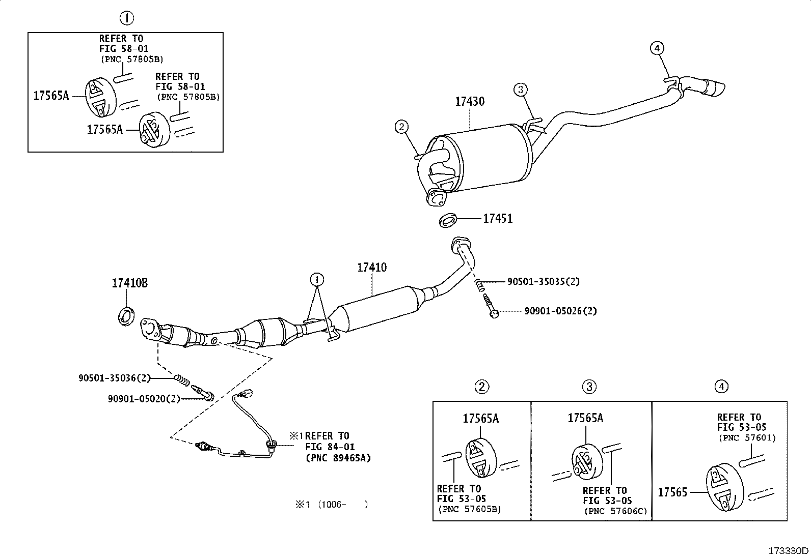 17430-21300 PIPE ASSY, EXHAUST, TAIL product image