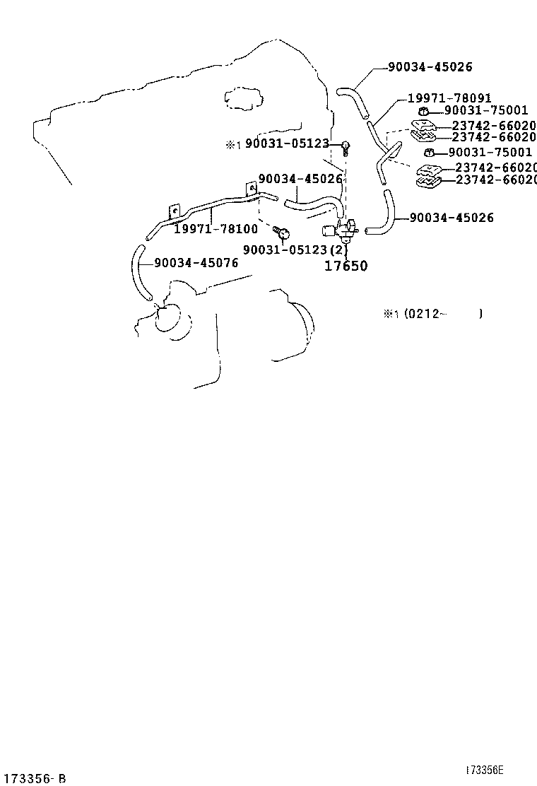 23211-78160 BRACKET, VACUUM SWITCHING VALVE product image